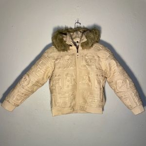 Tanners Avenue Cream Leather Unisex 3x Coat Jacket